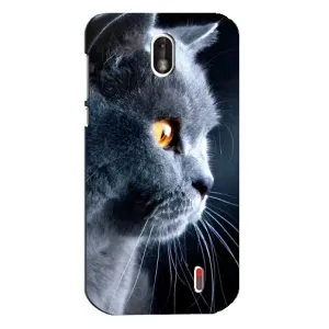 Чохли з Котиками для Nokia 1 (VPrint) (Сірий Кіт)