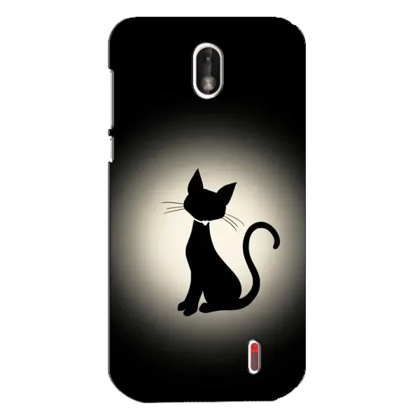Чехол с принтом «Силуэт котика» для Nokia 1