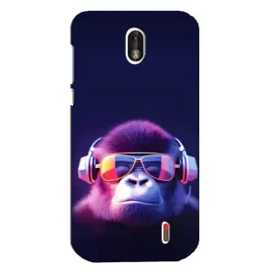 Чохол з Мавпами Nokia 1 - (AlphaPrint) (Стильна мавпа)