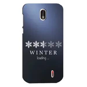Зимні Чохли для Нокіа 1 - прозорий фон (Winter loading)