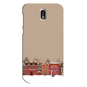 Новорічні, Святкові Чохли для Nokia 1 - 2024 год (Зимове місто)