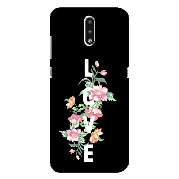 Чехол с принтом «Цветы LOVE» для Nokia 2.3 Чехол с принтом «Цветы LOVE» для Nokia 2.3