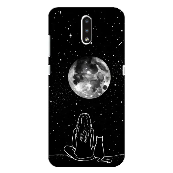 Чохол з принтом «Дівчина з котом» для Nokia 2.3 Чохол з принтом «Дівчина з котом» для Nokia 2.3