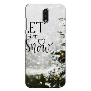 Новорічні, Святкові Чохли для Nokia 2.3 - 2024 год (Let it snow)