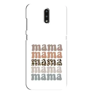 Чехлы для мамы на Nokia 2.3 (Текстовый коллаж мама)