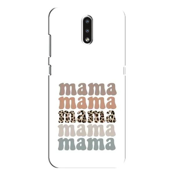 Чехол с принтом «Текстовый коллаж мама» для Nokia 2.3