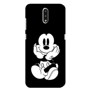 Міккі Маус чохол для Nokia 2.3 (AlphaPrint - Мультяшні) (Маус на чорному)