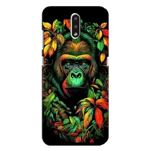 Чохол з Мавпами Nokia 2.3 - (AlphaPrint) (Мавпа в квітах)