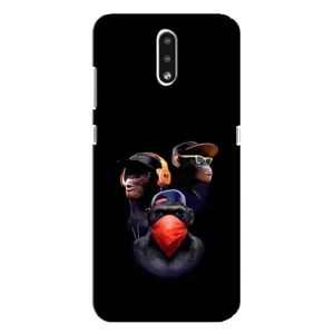 Чохол з Мавпами Nokia 2.3 - (AlphaPrint) (Три мавпи)