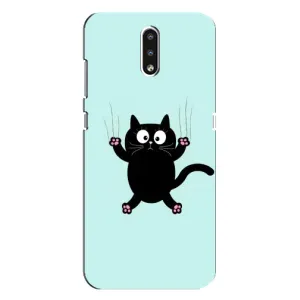 Чохол з принтом для Nokia 2.3 (AlphaPrint) Модні коти (Падаючий кіт)