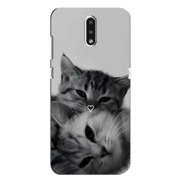 Чохол з принтом «Пара котів» для Nokia 2.3 Чохол з принтом «Пара котів» для Nokia 2.3