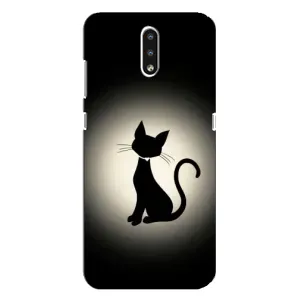 Чохол з принтом для Nokia 2.3 (AlphaPrint) Модні коти (Силует котика)