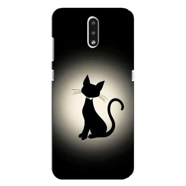 Чохол з принтом «Силует котика» для Nokia 2.3