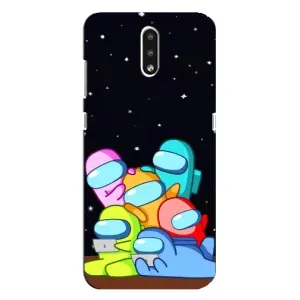 Чохли Амонг Ас для Nokia 2.3 (AlphaPrint) (Скіни в космосі)