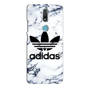 Чохли Адидас для Nokia 2.4 (AlphaPrint) (Адідас на мраморі)