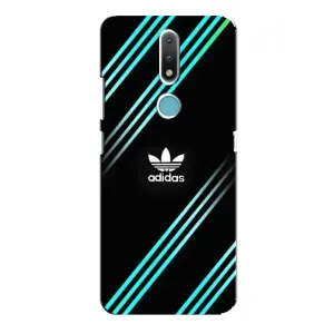 Чохли Адидас для Nokia 2.4 (AlphaPrint) (Адідас з полосами)