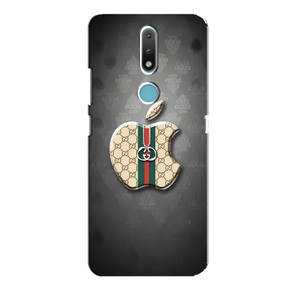 Чехол с принтом «Apple gucci» для Nokia 2.4