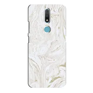 Мраморний чехол на Nokia 2.4 (VPrint) (Білий мрамор)