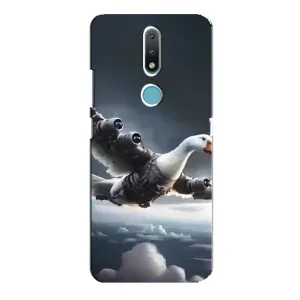 Чохол з мемом Тралалело тралала на Nokia 2.4 (Бомбардіні гусіні)