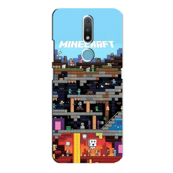 Чехол с принтом «фон Minecraft» для Nokia 2.4 Чехол с принтом «фон Minecraft» для Nokia 2.4