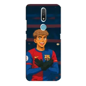 Чехол с футболистом Ламин Ямаль Nokia 2.4 (Футболист Ямаль)