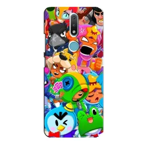Чехлы Brawl Stars для Nokia 2.4 (AlphaPrint) (Герої Бравл Старс)