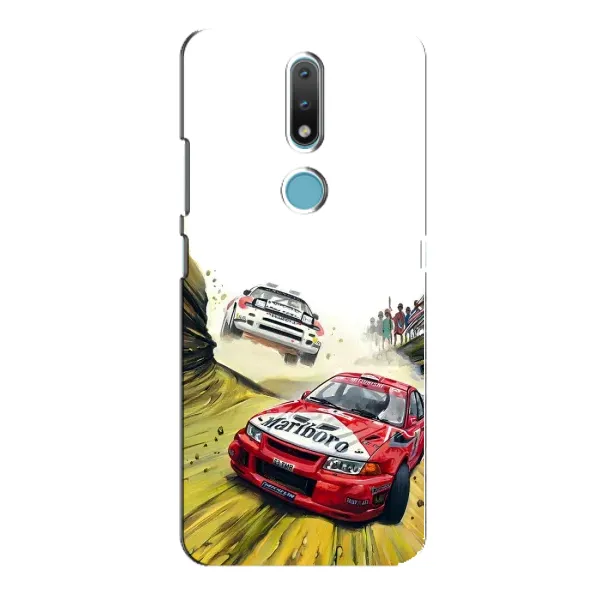 Чохол з принтом «Гоночні Тачки» для Nokia 2.4