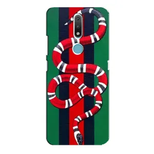 Чохли  GUCCI для Нокія 2.4 (AlphaPrint) (Gucci змія)