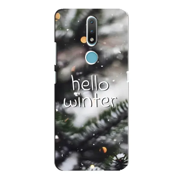 Чехол с принтом «Hello winter» для Nokia 2.4