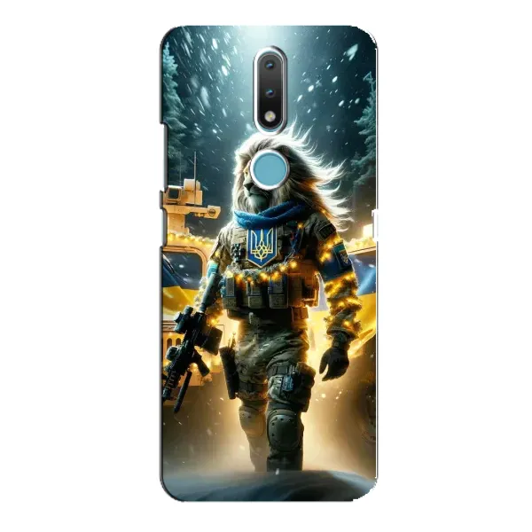 Чехол с принтом «ЛЕВ ЗСУ» для Nokia 2.4