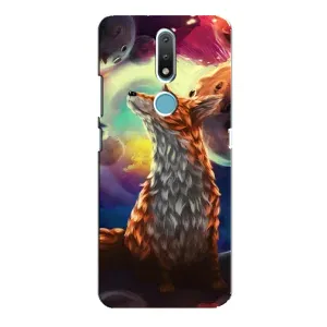 Чохли з картинкою Лисичка для Nokia 2.4 (VPrint) (Лисичка в космосі)