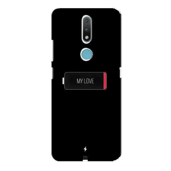 Чехол с принтом «Love battery» для Nokia 2.4 Чехол с принтом «Love battery» для Nokia 2.4