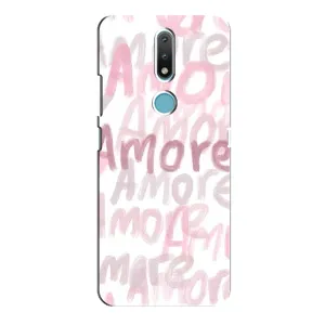 Чохол з розовим принтом для Nokia 2.4 (Аморе любов)
