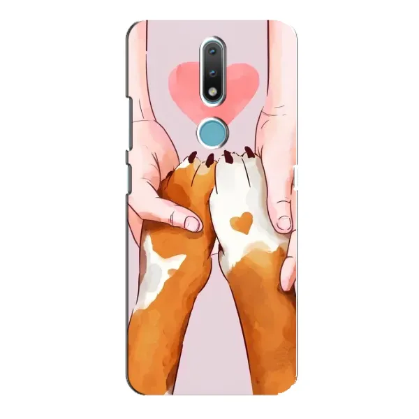 Чохол з принтом «Любовь до собак» для Nokia 2.4