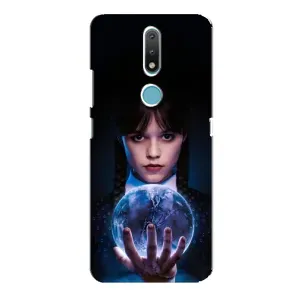 Чехол с принтом «Магическая сфера Уэнздей» для Nokia 2.4