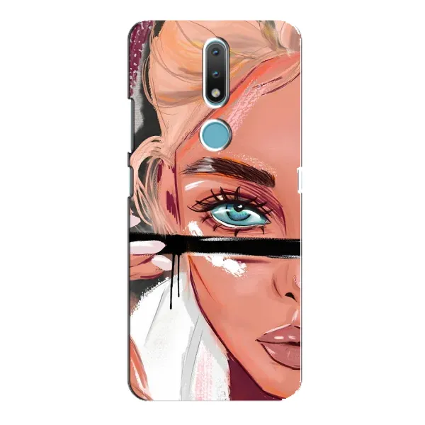 Чехол с принтом «Макияж» для Nokia 2.4