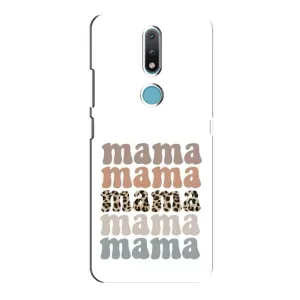Чехлы для мамы на Nokia 2.4 (Текстовый коллаж мама)