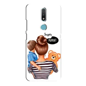 Чохол з друком для Nokia 2.4 - (Мама з дитинкою) (AlphaPrint) (Мама з синочком)