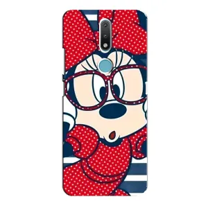 Міккі Маус чохол для Nokia 2.4 (AlphaPrint - Мультяшні) (Маус в окулярах)