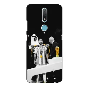 Чохли для Nokia 2.4 (Leo чемпіон) (AlphaPrint) (Мессі коронований)