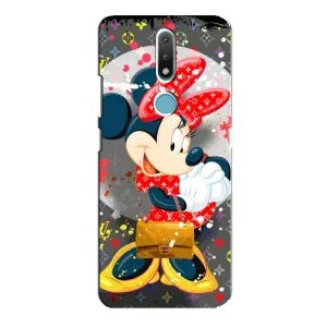 Чохол Disney Mouse Nokia 2.4 (PREMIUMPrint) (Minni з бантіком)