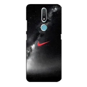 Чохол для Nokia 2.4 - з принтом Найк (AlphaPrint) (Найк червоний)