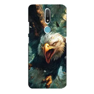 Чехол с картинкой «Хищники» для Nokia 2.4 (Орел в полете)