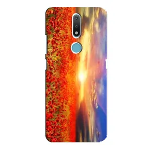 Чохол з картинкою (Стильні) Нокія 2.4 - (AlphaPrint) (Поле тюльпанів)