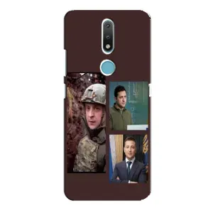 Чохол для Nokia 2.4 (AlphaPrint - с принтом Зеленського) (Президент)