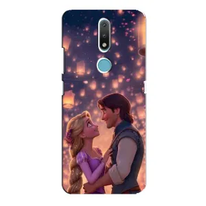 Чехол с принтом «Принцесса и принц» для Nokia 2.4