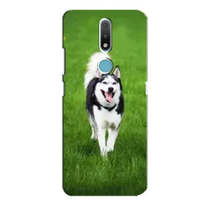 Чохол з Хаскі Nokia 2.4 - (AlphaPrint) (Радісний Хаскі)
