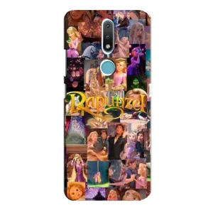 Чехол с принтом «Коллаж Рапунцель» для Nokia 2.4