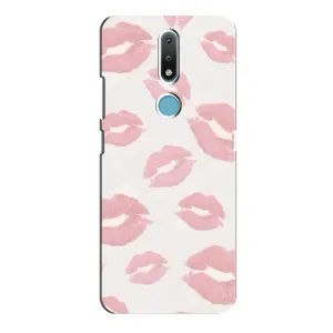 Чохол з розовим принтом для Nokia 2.4 (Рожеві губи)