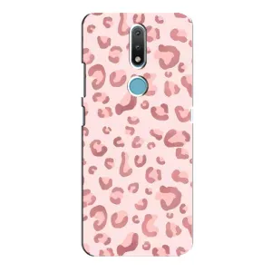 Чохол з розовим принтом для Nokia 2.4 (Рожевий леопард)